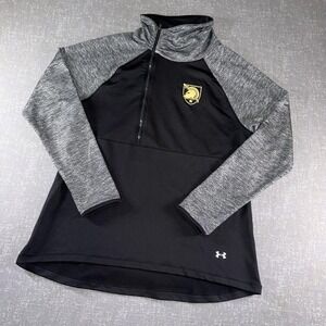 Army Black‎ Knights Sweatshirt Womens XL Black Football Under Armour ColdGear